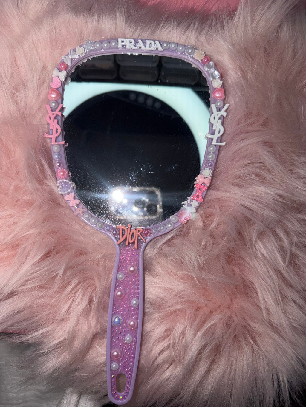PINK BLING MIRROR
